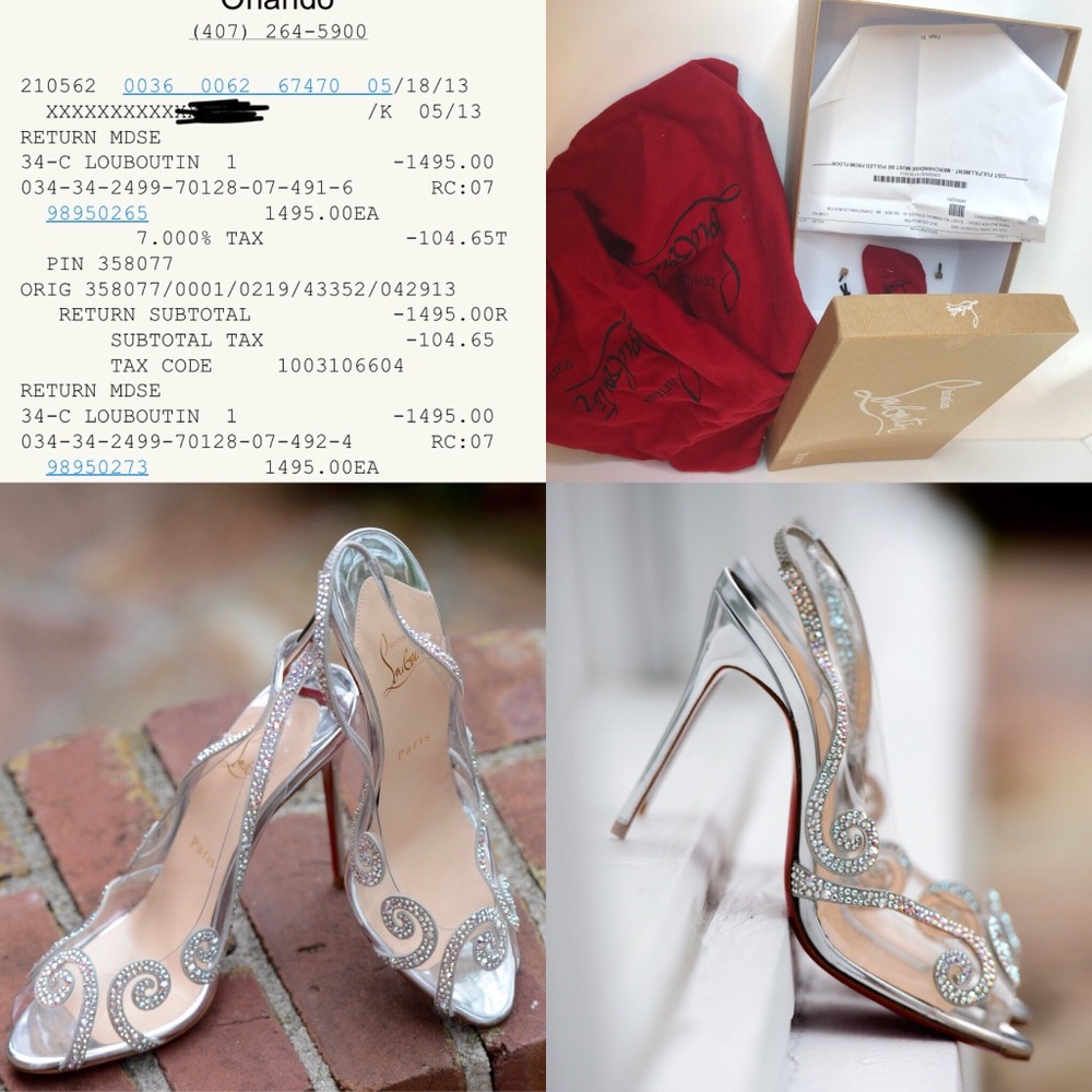 Christian Louboutin Au Hameau Clear Crystal-Swirl